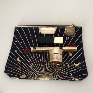 Estée Lauder Re-Nutriv youth cream mascara lipstick with makeup bag Brand New